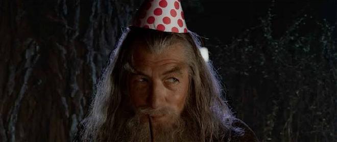 Gandalf in Party hat